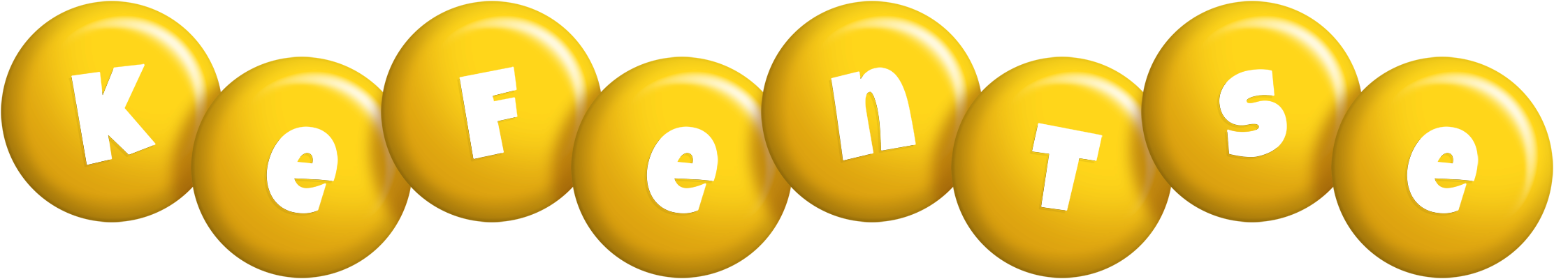 Kefentse candy-yellow logo