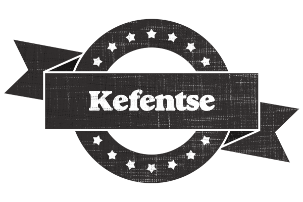 Kefentse grunge logo