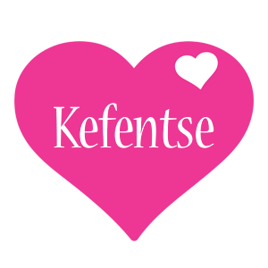 Kefentse love-heart logo