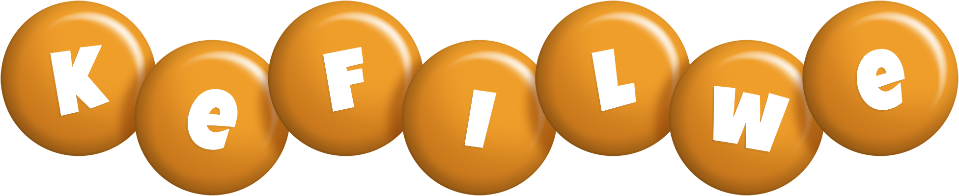 Kefilwe candy-orange logo