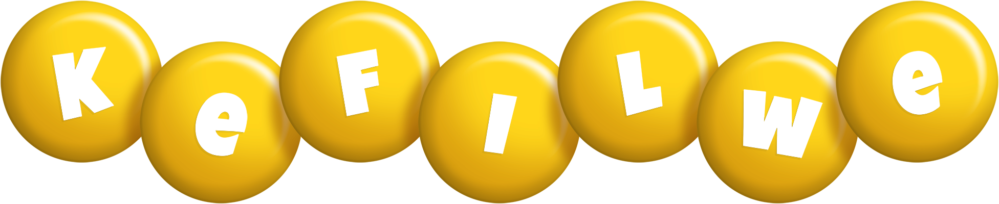 Kefilwe candy-yellow logo