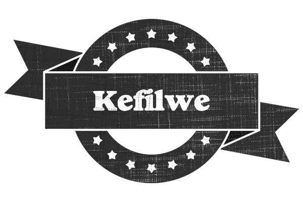 Kefilwe grunge logo