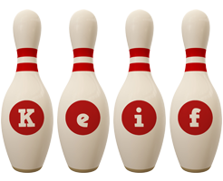 Keif bowling-pin logo