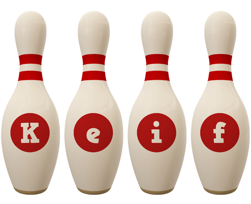 Keif bowling-pin logo