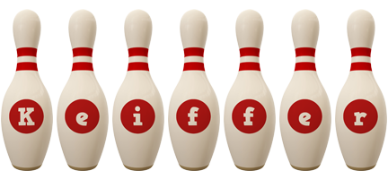 Keiffer bowling-pin logo