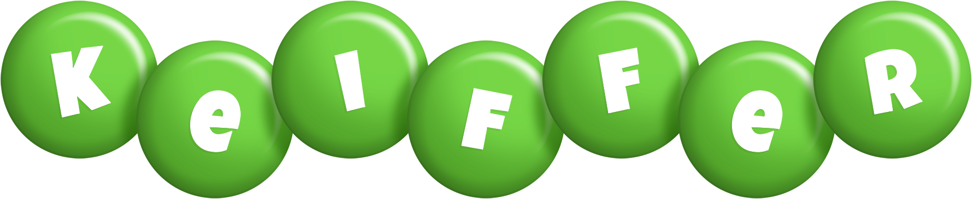 Keiffer candy-green logo