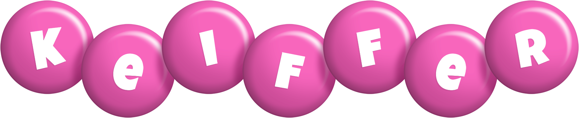Keiffer candy-pink logo