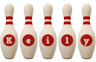 Keily bowling-pin logo