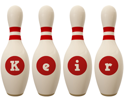 Keir bowling-pin logo