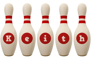 Keith bowling-pin logo