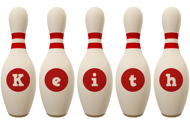 Keith bowling-pin logo
