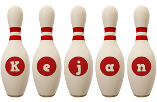 Kejan bowling-pin logo