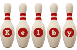 Kelby bowling-pin logo