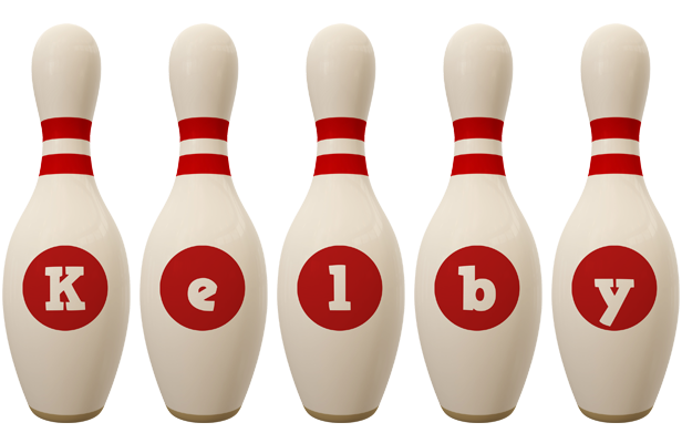 Kelby bowling-pin logo