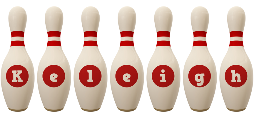 Keleigh bowling-pin logo