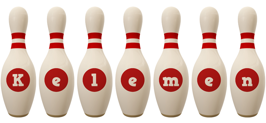 Kelemen bowling-pin logo