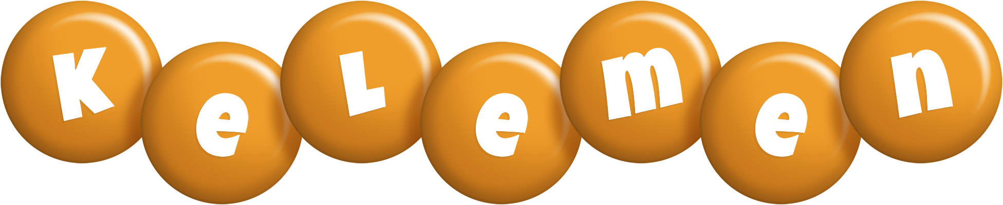 Kelemen candy-orange logo