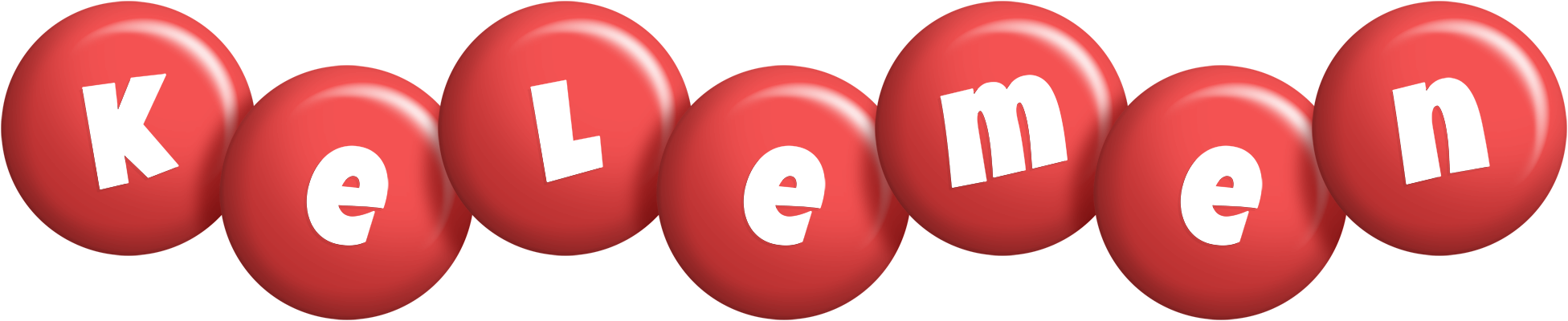 Kelemen candy-red logo