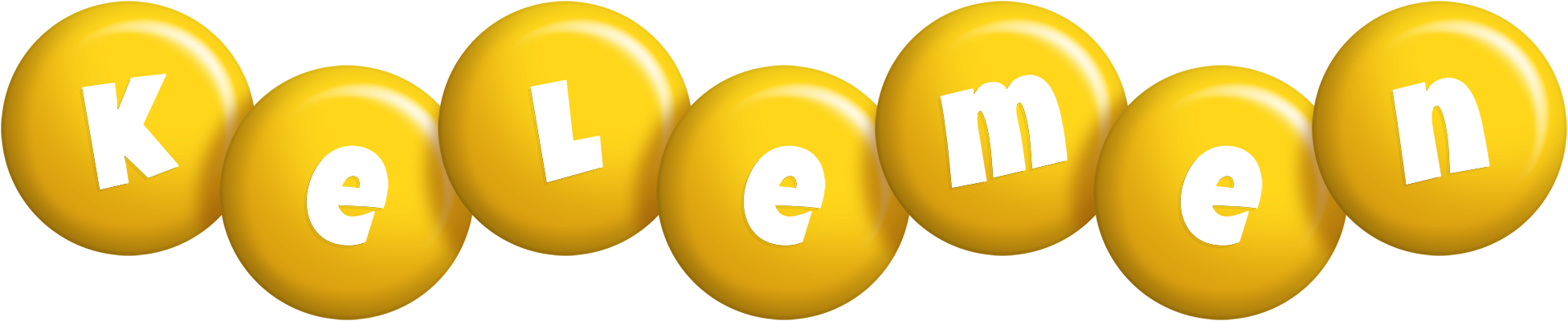 Kelemen candy-yellow logo
