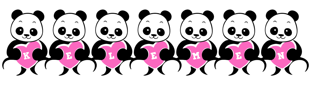 Kelemen love-panda logo