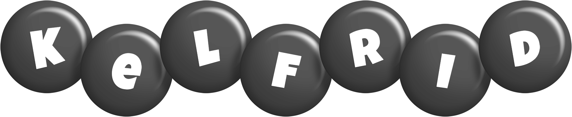 Kelfrid candy-black logo
