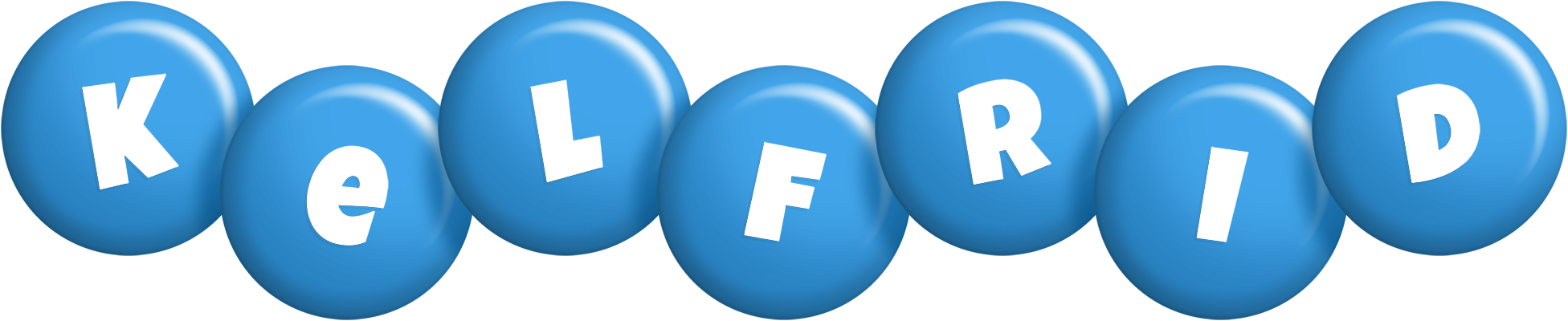 Kelfrid candy-blue logo