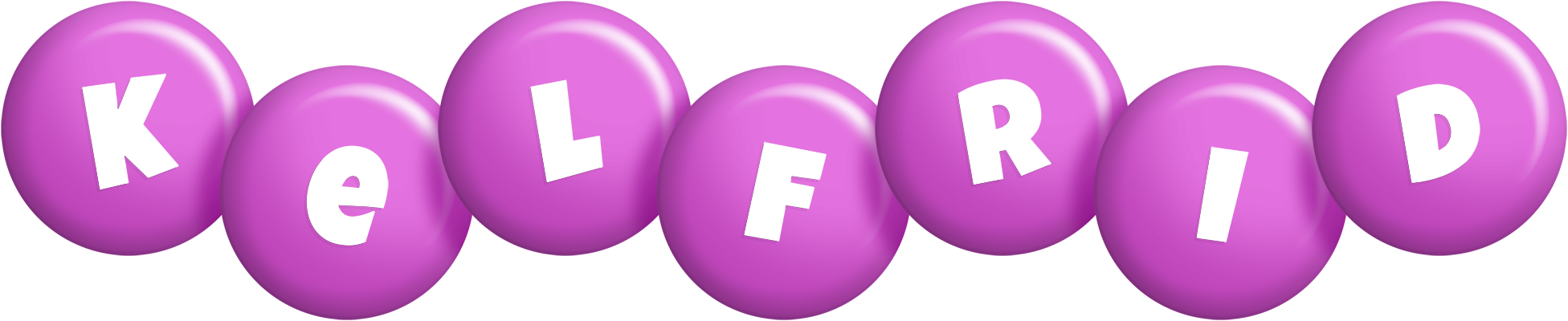 Kelfrid candy-purple logo