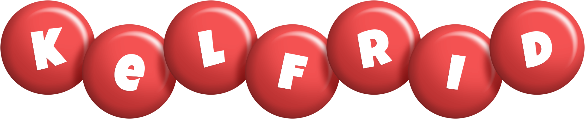 Kelfrid candy-red logo