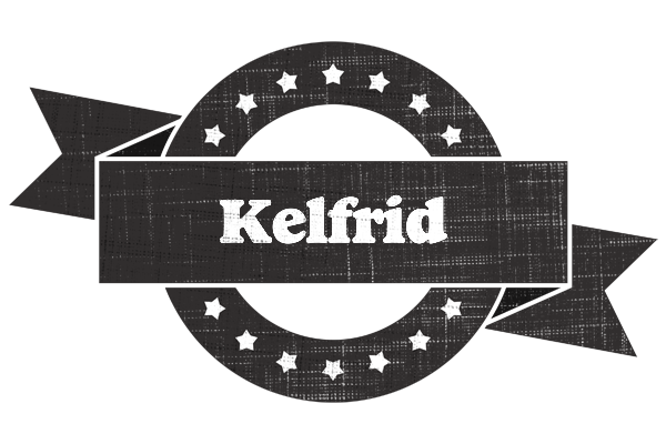 Kelfrid grunge logo