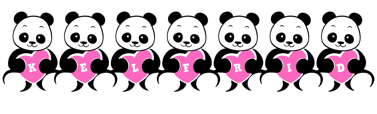 Kelfrid love-panda logo