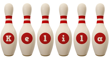 Kelila bowling-pin logo