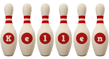 Kellen bowling-pin logo