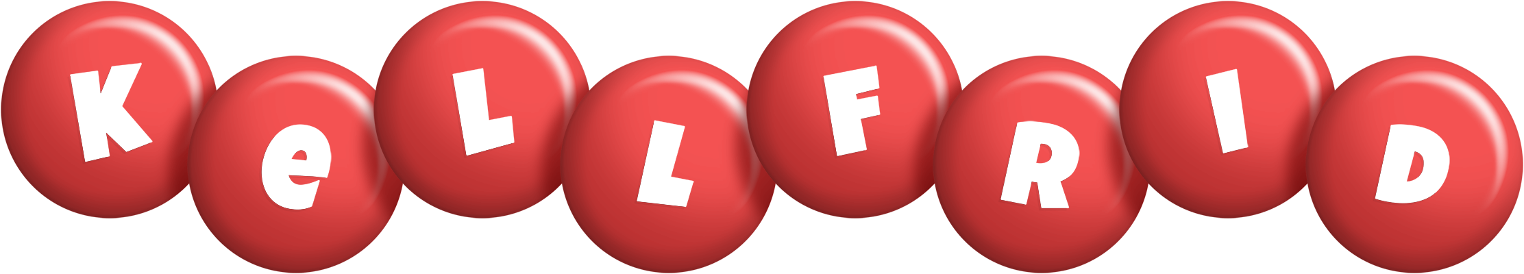 Kellfrid candy-red logo