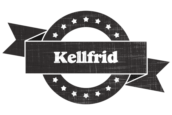 Kellfrid grunge logo