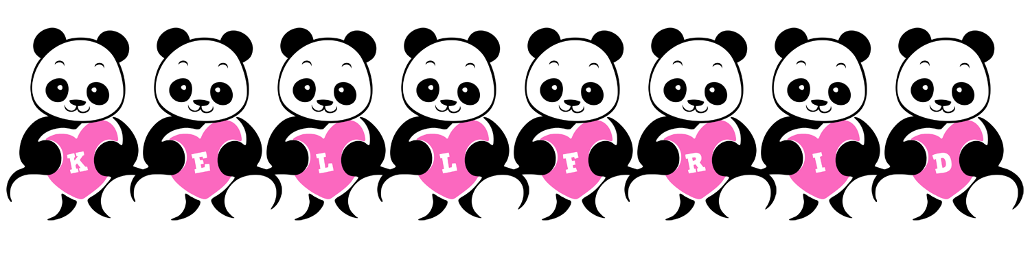 Kellfrid love-panda logo