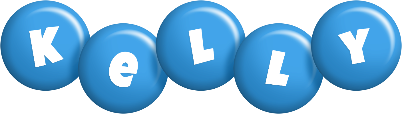 Kelly candy-blue logo