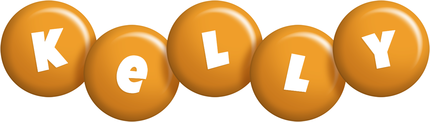 Kelly candy-orange logo
