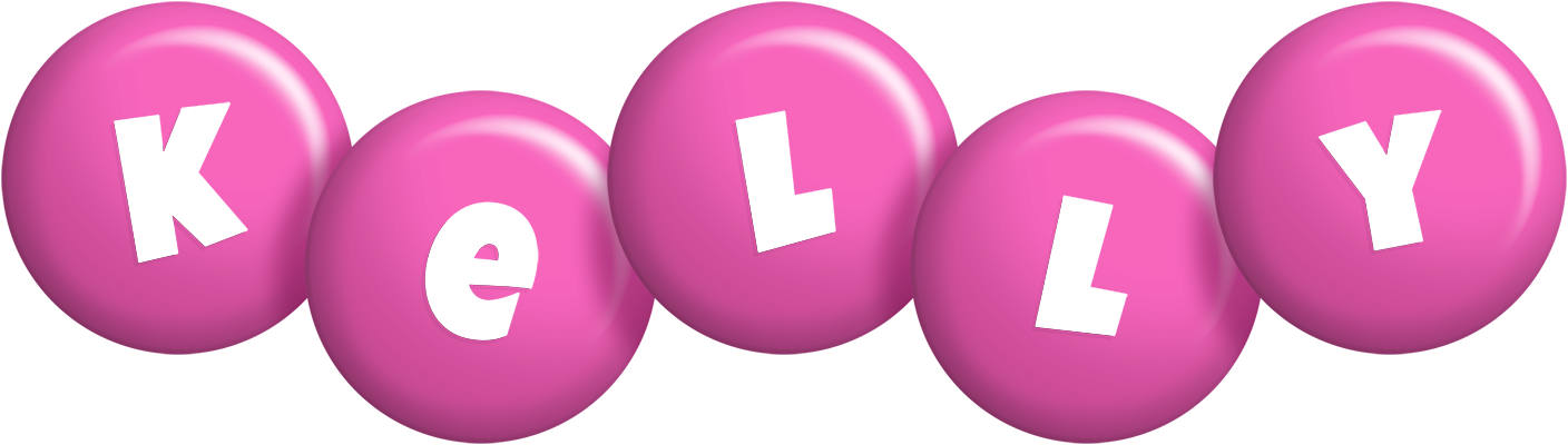 Kelly candy-pink logo