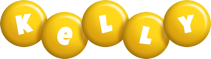 Kelly candy-yellow logo