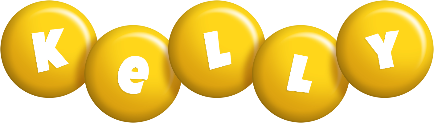 Kelly candy-yellow logo