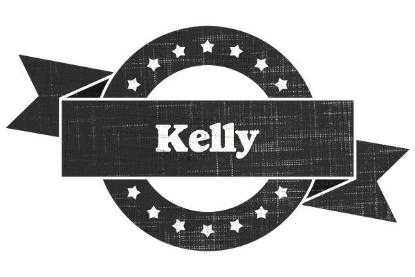 Kelly grunge logo
