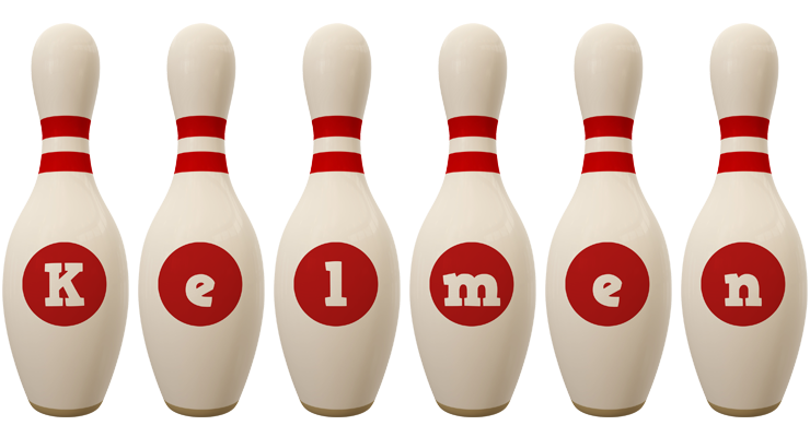 Kelmen bowling-pin logo