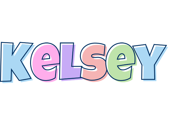 Kelsey pastel logo