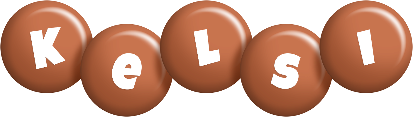 Kelsi candy-brown logo