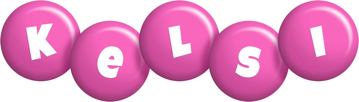 Kelsi candy-pink logo