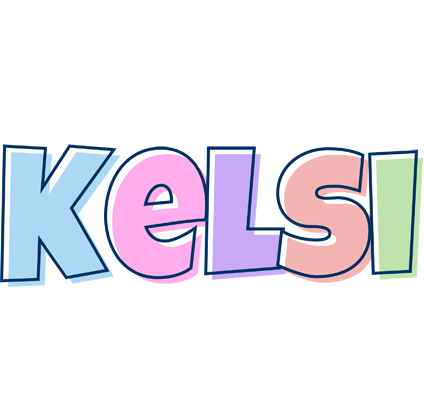 Kelsi pastel logo