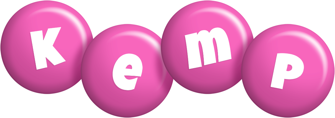 Kemp candy-pink logo