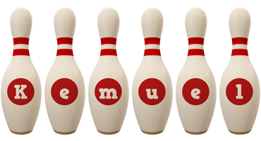 Kemuel bowling-pin logo