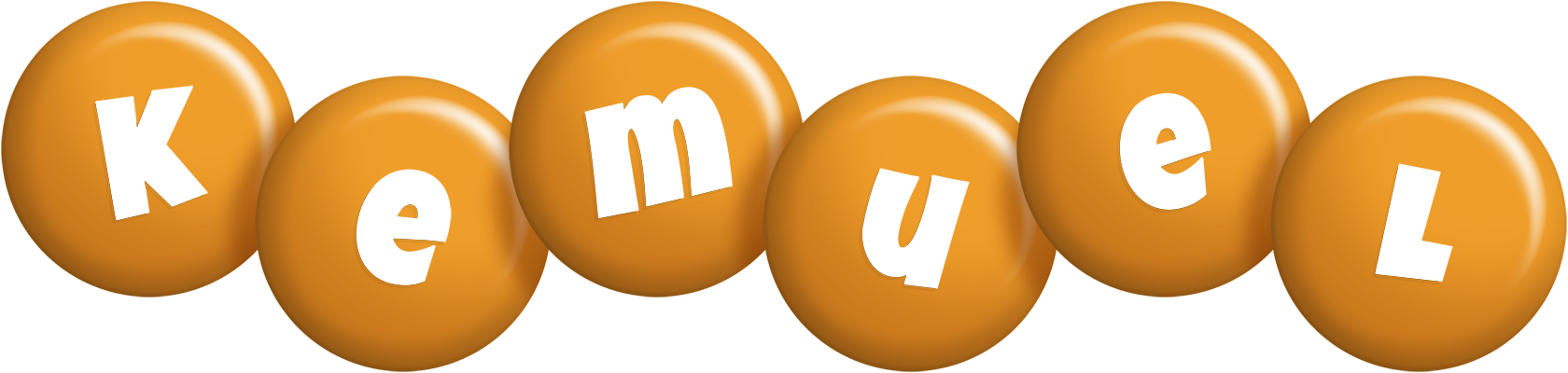 Kemuel candy-orange logo