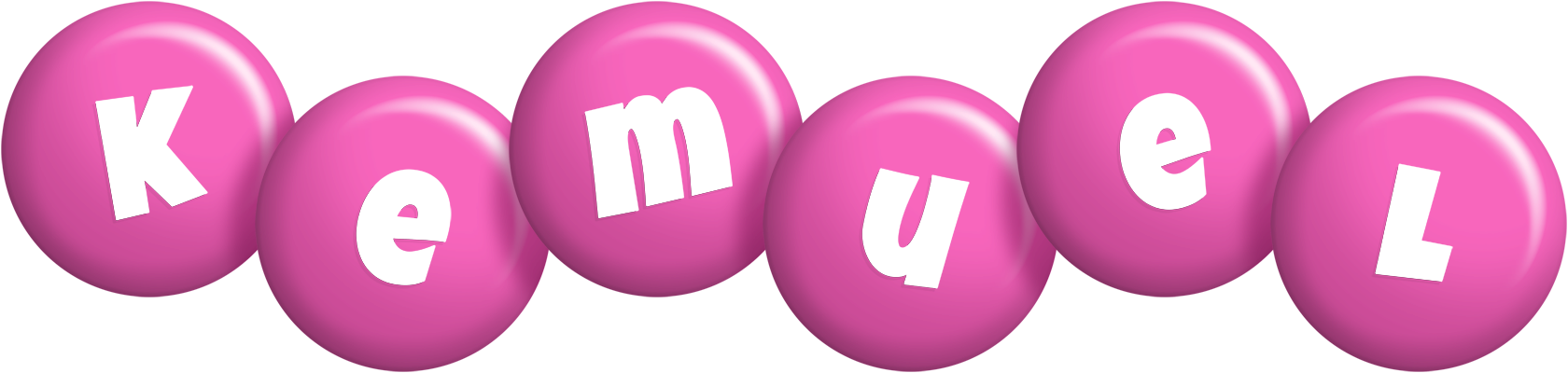 Kemuel candy-pink logo